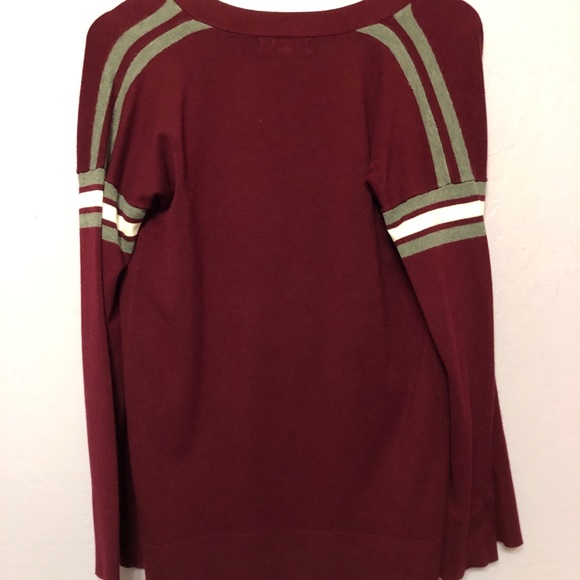 Pink Rose brand burgundy cardigan - Picture 2 of 3